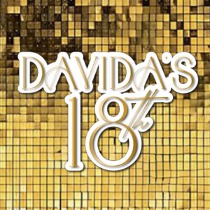 Shimmer Wall Gold Text Name Sign