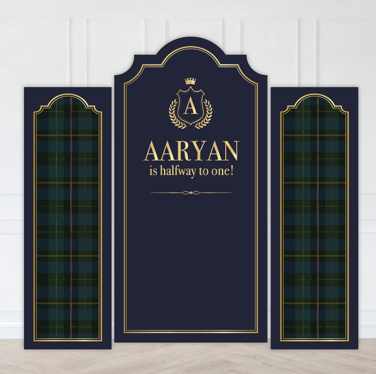 Polo Preppy Navy Backdrop Set