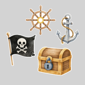 Pirate Birthday Cutout Set (Outlet)