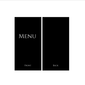 Create Your Double Sided Menu Card
