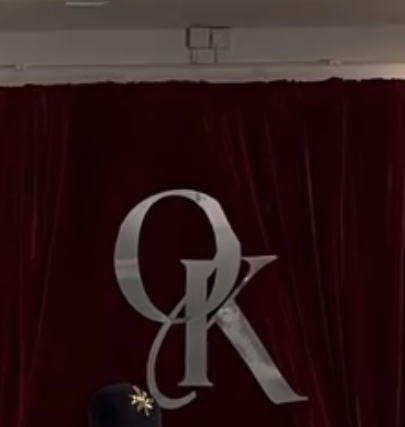Silver Backdrop Interlinked Monogram