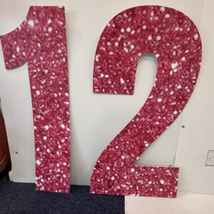 Pink Glitter 12 cutout (Outlet)