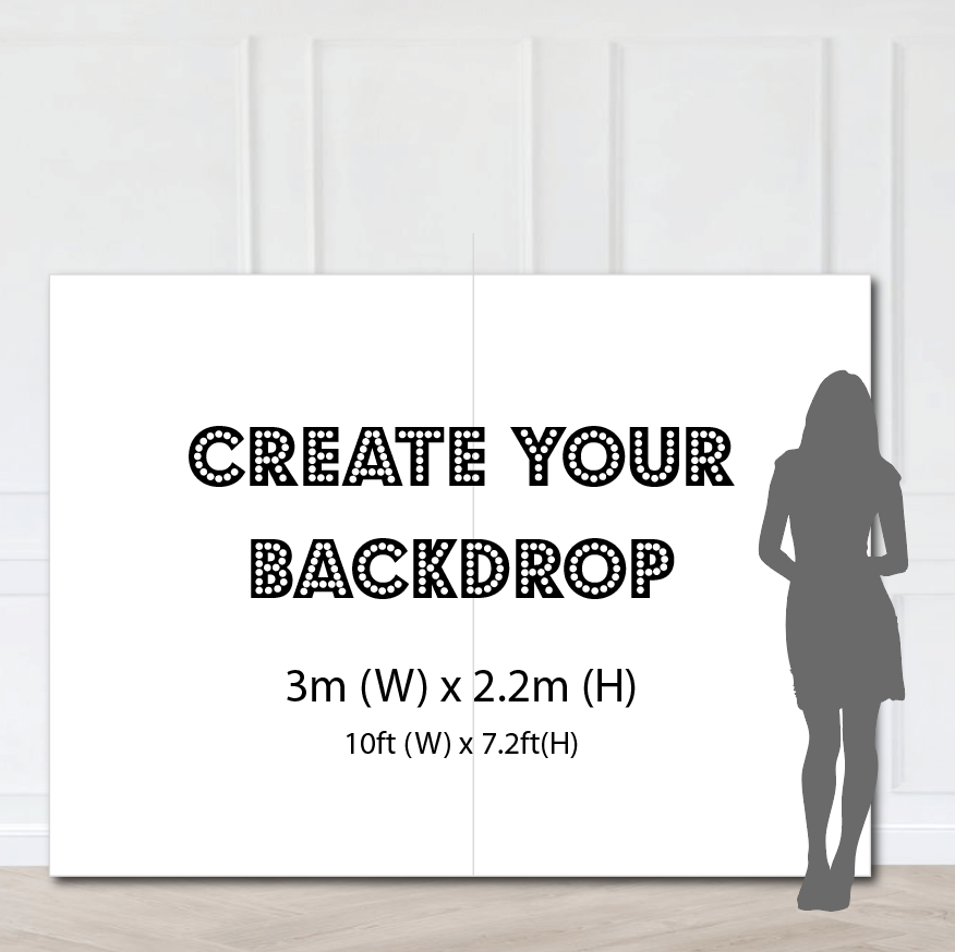 Create Your Backdrop (2.2m x 3m / 7.2ft x 10ft)